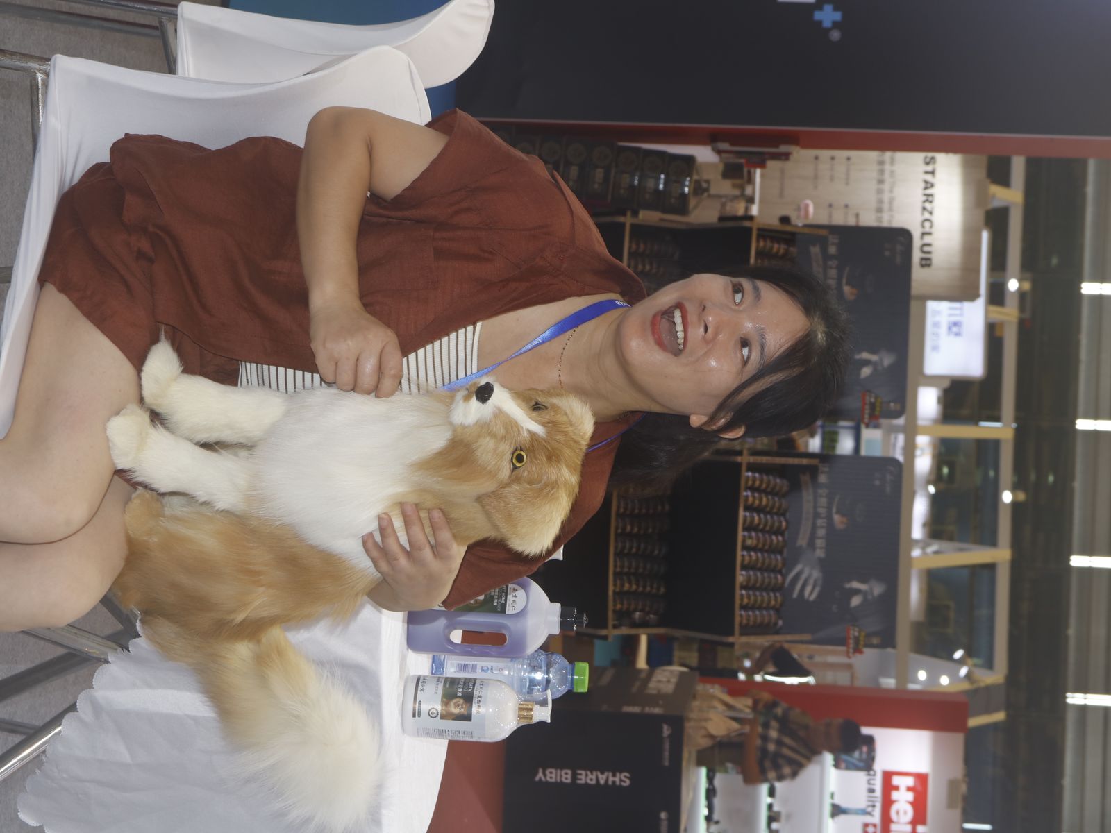 Product demonstrations at Asia Pet Fair